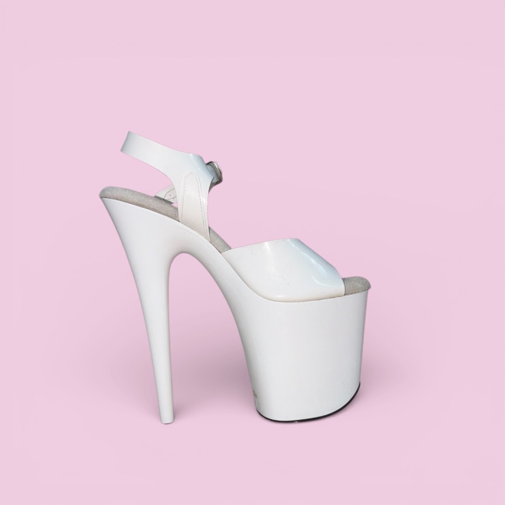 Pleaser White Platform Heels - Picture 2 of 2